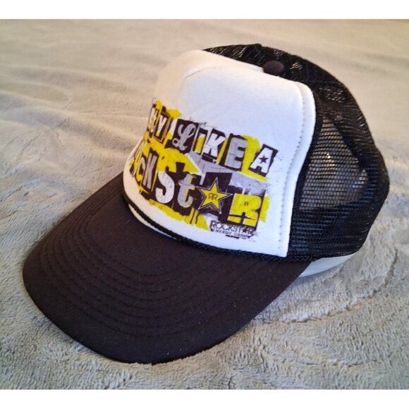 Party Like A Rockstar black unisex mens hat baseball cap OS adjustable snapback - Picture 3 of 4